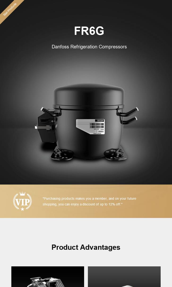 Danfoss Compressor FR6G, technical parameters pdf, structure diagram